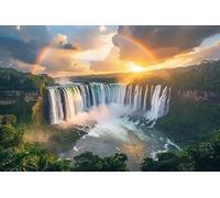1000pcs Iguacu Impressive Falls Brazil South Creative Fun Jigsaw Puzzle for Adults Challenging Traditional Puzzle Perfect for Family Nights Game