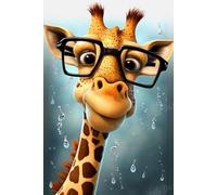1000pcs Jigsaw Puzzle for Adults Giraffe Bathroom Wooden Puzzles for Adults,Take Time to Get a Sense of Accomplishment - Original Beauty for Unique Room Decor & Collectibles