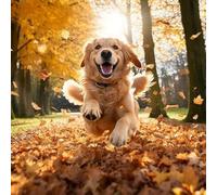 1000pcs Jigsaw Puzzle for Adults Running Dog Animal Jigsaw Golden Retriever Playing in The Park Jigsaw Wooden Puzzles Funny Parent-Child Educational Game Toy Gift for Kids