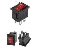 1000Pcs KCD1 21X15mm 6A/250V 10A/125V Car Rocker Switch Black Red Green Power Button Boat Switch With Light 2Pin 3Pin 4Pin 6Pin IDGTTLDF(Red Light 4Pin,10000 PCS)