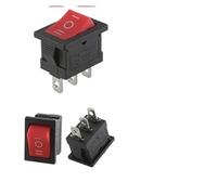 1000Pcs KCD1 21X15mm 6A/250V 10A/125V Car Rocker Switch Black Red Green Power Button Boat Switch With Light 2Pin 3Pin 4Pin 6Pin IDGTTLDF(Red 3Pin ON-OFF-ON,10000 PCS)