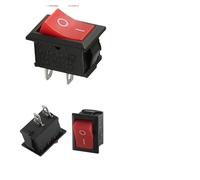 1000Pcs KCD1 21X15mm 6A/250V 10A/125V Car Rocker Switch Black Red Green Power Button Boat Switch With Light 2Pin 3Pin 4Pin 6Pin IDGTTLDF(Red 2Pin,2000 PCS)