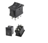 1000Pcs KCD1 21X15mm 6A/250V 10A/125V Car Rocker Switch Black Red Green Power Button Boat Switch With Light 2Pin 3Pin 4Pin 6Pin IDGTTLDF(Black 6Pin,2000 PCS)