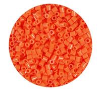 1000Pcs Loose Fuse Beads 5mm Bulk Refill Kit Fast Easy to Use Stress Relief Pixel Art Melting Beads for DIY Decor Crafts Creative Handmade Projects 3D Craft (Orange 4)