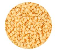 1000Pcs Loose Fuse Beads 5mm Bulk Refill Kit Fast Easy to Use Stress Relief Pixel Art Melting Beads for DIY Decor Crafts Creative Handmade Projects 3D Craftt (Yellow 2)