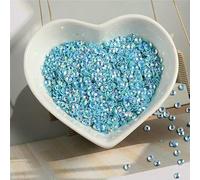1000Pcs/Lot 3/4mm Middle Hole Needle Concave Sequins PVC Paillettes DIY Craft Wedding Sewing Handmade Accessories-GL blue-4mm