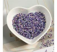 1000Pcs/Lot 3/4mm Middle Hole Needle Concave Sequins PVC Paillettes DIY Craft Wedding Sewing Handmade Accessories-GL Deep purple-4mm