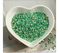 1000Pcs/Lot 3/4mm Middle Hole Needle Concave Sequins PVC Paillettes DIY Craft Wedding Sewing Handmade Accessories-GL Medium green-4mm