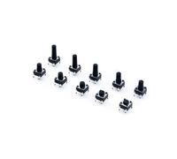 1000PCS/Lot 6X6X5/4.3/6/7/8/9/10/11/12MM Tact Switch Push Button Switch 12V 4PIN DIP Switch For TV/Toys/Home Use Button IDGTTLDF(6x6x12mm)