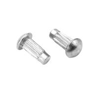 1000PCS/LOT GB827 AL Aluminum Round Pan Head Knurled Thumb Solid Rivets Hand M2 .5 lingli(M2 x 3mm)