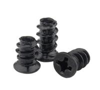 1000pcs/lot M4 M4.5 M4.8 M5 KB Computer PC Case Cooling Fan Mount Screw Heat Dissipation Screws (Color : Black zinc, Size : M4.5x10 1000PCS)