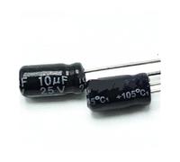1000pcs/lot T02 25V 10UF aluminum electrolytic capacitor size 4 * 7 10UF25V 20% CZAOINCU