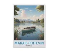1000Pcs，Marais Poitevin France，Jigsaw Adult Decompression Game Puzzle Students Toy For Children Christmas Birthday Gifts（38x26cm）-GM83