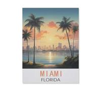 1000Pcs,Miami Florida,Jigsaw Adult Decompression Game Puzzle Students Toy For Children Christmas Birthday Gifts(38x26cm)-FN23