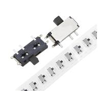 1000PCS Mini 7-Pin On/Off 1P2T SPDT MSK-12C02 SMD Toggle Slide Switch For MP3 MP4(Reel Black)