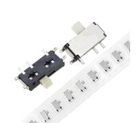1000PCS Mini 7-Pin On/Off 1P2T SPDT MSK-12C02 SMD Toggle Slide Switch For MP3 MP4(Reel White)