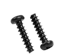 1000pcs Mini Black Carbon Steel Screw M1 .2 .4 .7 M2 .3 .6 M3 Cross Recessed Pan Head Self-tapping Screws(4mm,M1.4 x1000pcs)
