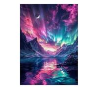 1000pcs Mini Puzzle For Adults Aurora Mountain Lake Challenging