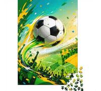 1000pcs Mini Puzzle For Adults Football Stadium Crowd Challenging | 52x38cm Cardboard Home Decor Smooth Surface Birthday Gift Brain Training
