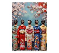 1000pcs Mini Puzzle for Adults Kimono Blossom Tradition Challenging