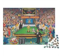 1000pcs Mini Puzzle For Adults Snooker Trophy Crowd | 38x26cm Cardboard Home Decor Smooth Surface Friend Gift Brain Training