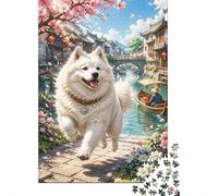 1000pcs Mini Puzzle for Family Dog Bridge Flower Present