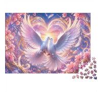 1000pcs Mini Puzzle For Family Dove Flower Heart Challenging