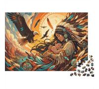 1000pcs Mini Puzzle for Family Eagle Feather Mother Present