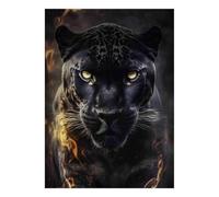 1000pcs Mini Puzzle For Family Panther Fire Eyes Challenging