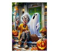 1000pcs Mini Puzzle For Family Pumpkin Ghost Granny Challenging