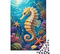 1000pcs Mini Puzzle for Family Seahorse Coral Starfish Challenging