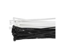 1000pcs Mixed 4.6/4.8mm Width Black White Self-Lock Plastic Strap Wrap Ziptie Fasten Zip Ties Cable Tie for DIY Home Office(4.6x100mm)