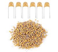 1000pcs Monolithic Ceramic Capacitor, 5.08MM DC50V 680PF 10% Capacitor, Ceramic Material with Axial Lead, Fixed Adjustment Mode for Electronic Instruments, By Pass App