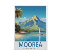 1000Pcs，Moorea French Polynesia，Jigsaw Adult Decompression Game Puzzle Students Toy For Children Christmas Birthday Gifts（75x50cm）-CO42