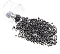 1000pcs Nano Beads Silicone Lined for Hair Extensions - 3mm Micro Beads for Nano Ring Hair Extensions,Strong Hold for Passion Twist Crochet Hair - Silicone Ring for Easy Application(Dark Brown)