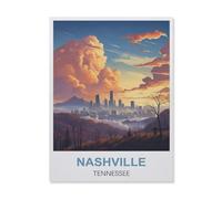 1000Pcs，Nashville Tennessee，Jigsaw Adult Decompression Game Puzzle Students Toy for Children Christmas Birthday Gifts（50x70cm）-EQ64