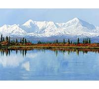1000pcs Natural Scenery Mount Denali in Alaska Puzzles for Adults, Impossible Hard Difficult Challenging Jigsaw