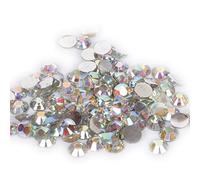 1000pcs of 2mm/3mm/4mm 500pcs of 5mm or 10g Mixed Size Resin Rhinestones 20 Colours Crystal Diamantes Nail Art & Crafts (10g, AB Clear)