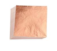 1000pcs/Pack Imitation Gold Leaf Paper Foil Sheets Gilding Copper for Arts Crafts Painting Silver for Craft(14cm Red Copper Leaf)