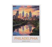 1000Pcs,Philadelphia Pennsylvania,Jigsaw Adult Decompression Game Puzzle Students Toy For Children Christmas Birthday Gifts(38x26cm)-EK82