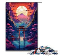 1000pcs Piece Jigsaw for Adults Landscape Torii Gate Sunse Puzzle Hands on Game 75x50cm