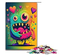 1000pcs Piece Jigsaw for Adults Monster Love Frenzy Art Puzzle Hands on Game 75x50cm