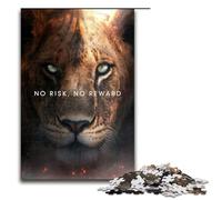 1000pcs Piece Jigsaw for Adults No Risk No Reward Puzzle Game Perfect Decoration for Teens Age 14 Years Up 75x50cm