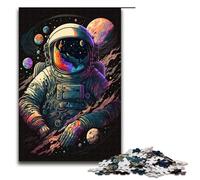 1000pcs Piece Jigsaws for Adults Neon Astronaut Puzzles Gifts Birthday Present Gifts for for Teenager Age 14 And Up 75x50cm