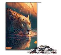 1000pcs Piece Puzzle For Adults Jaguar in The Shallows Game Puzzles for Is Ideal As A Gift for The Whole Family 75x50cm