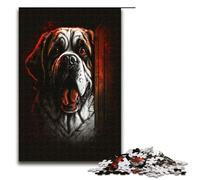 1000pcs Piece Puzzles Mad Dog Jigsaw for Adults Wood Family Game 75x50cm