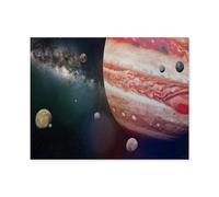 1000Pcs，Planet Jupiter with some of its 69 known moons，Jigsaw Adult Decompression Game Puzzle Students Toy For Children Christmas Birthday Gifts（38x26cm）-O4