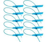 1000Pcs Plastic Security Seals Green Suitcase Tag Ties Truck Seals Tamper-Proof Self-Locking Tags for Transport Storage Lagguage (Blue)