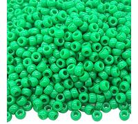 1000Pcs Pony Beads Bracelet 9mm Rainbow Plastic Barrel Pony Beads for Necklace,Hair Beads for Braids for Girls,Key Chain,Jewelry Making (Green)