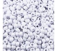 1000Pcs Pony Beads Bracelet 9mm White Plastic Barrel Pony Beads for Necklace,Hair Beads for Braids,Key Chain,Jewelry Making (White)